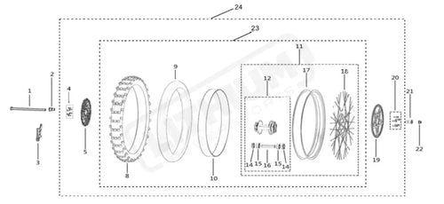 Surron Light Bee X OEM Rear Sprocket (58T) - Lithium Powersports