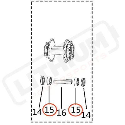Surron Light Bee X OEM Rear Wheel Hub Bearing (?15*?35*11)