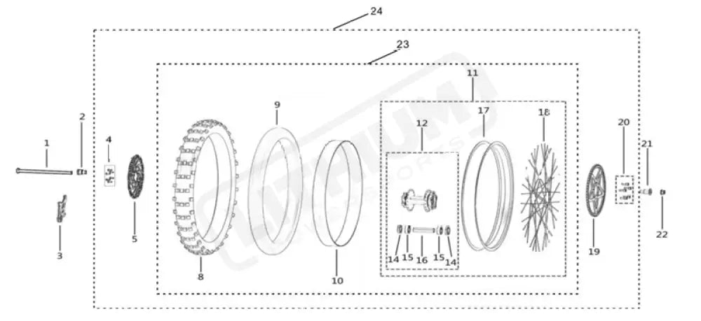 Surron Light Bee X OEM Screw B3001( M8*16)