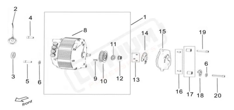 Surron Light Bee X OEM Screw B3001 (M8*25) eParts