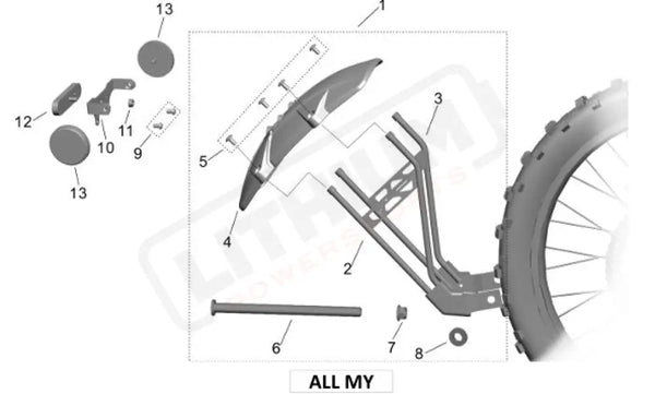 Surron Light Bee X OEM Screw FB03001 M6*12