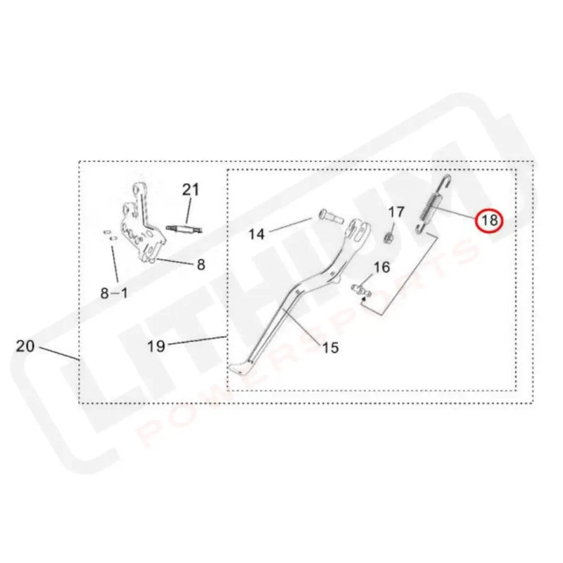 Light Bee Kickstand Spring