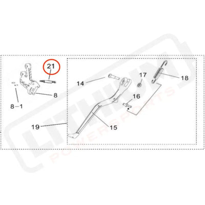 Surron Light Bee X OEM Side Stand Spring Pin A