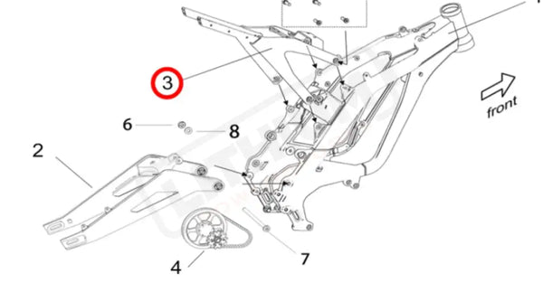 Surron Light Bee S & X OEM Subframe - Lithium Powersports