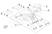 Surron Light Bee X OEM Swingarm Assy (Olive Green) - Lithium Powersports