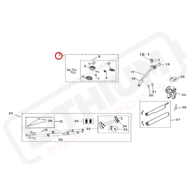 Light Bee Tapered Roller Bearing Steering Headset