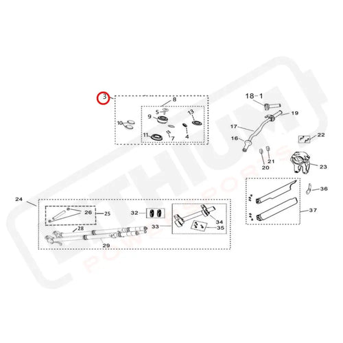 Light Bee Tapered Roller Bearing Steering Headset