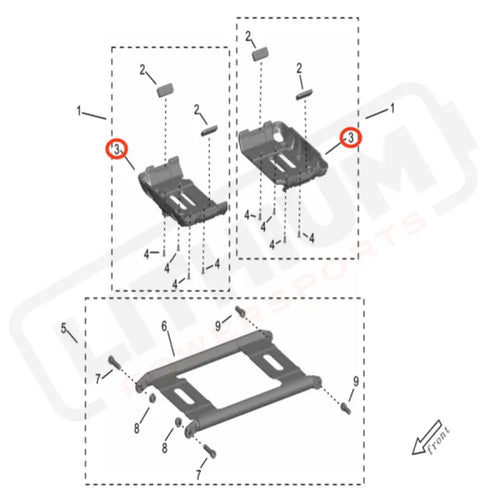 Storm Bee Bottom Battery Bracket