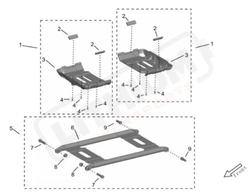 Surron Storm Bee OEM Battery Holder Bracket CPL. eParts