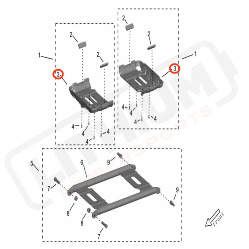 Storm Bee Bottom Battery Bracket