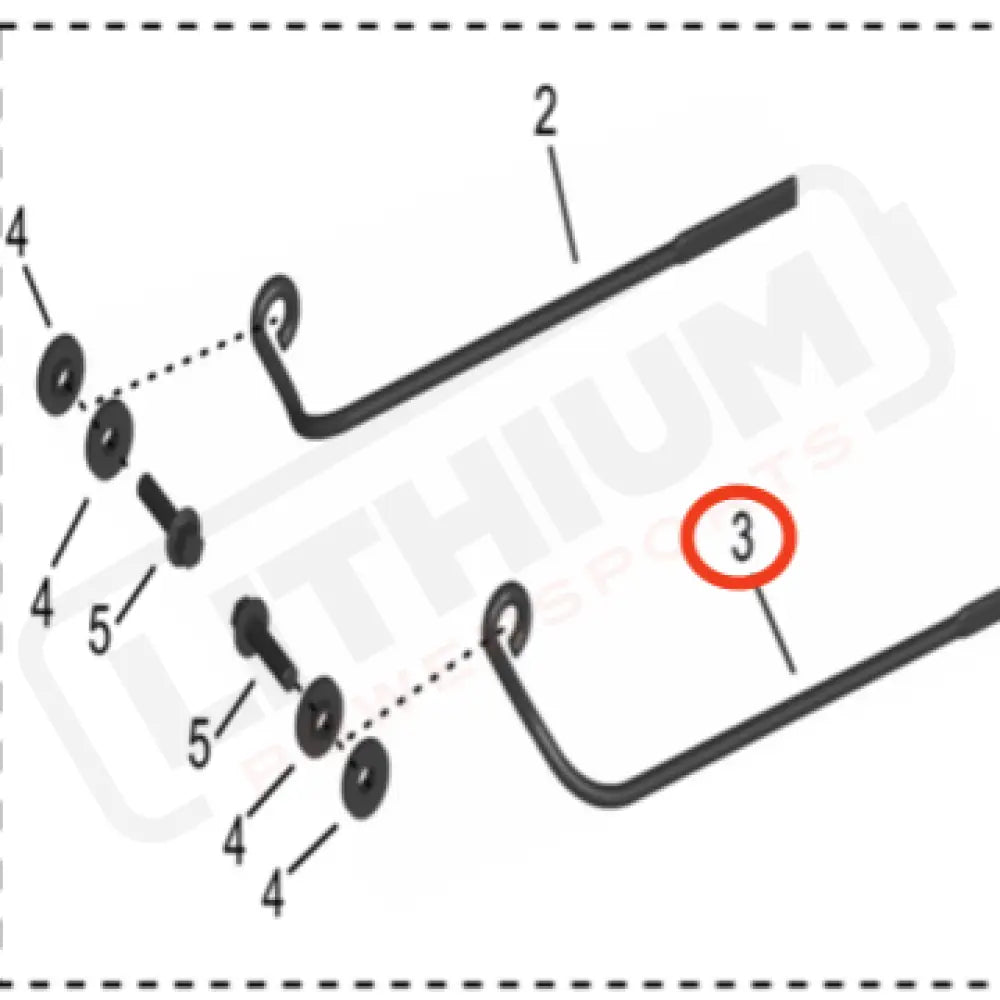 Surron Storm Bee OEM Battery Lock Bracket Front LEFT 10453