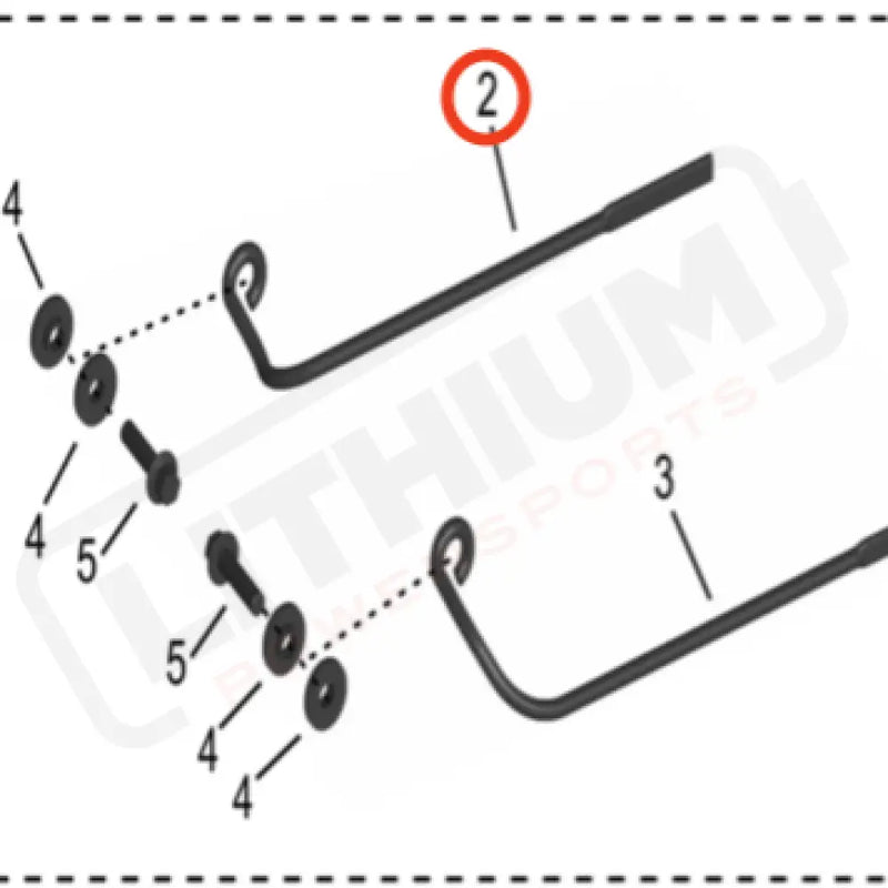 Storm Bee Battery Support Rod (FRONT RIGHT)