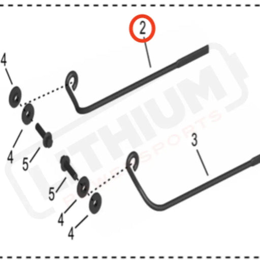 Storm Bee Battery Support Rod (FRONT RIGHT)