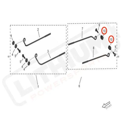 Storm Bee Battery Support Rod Bushing (REAR)