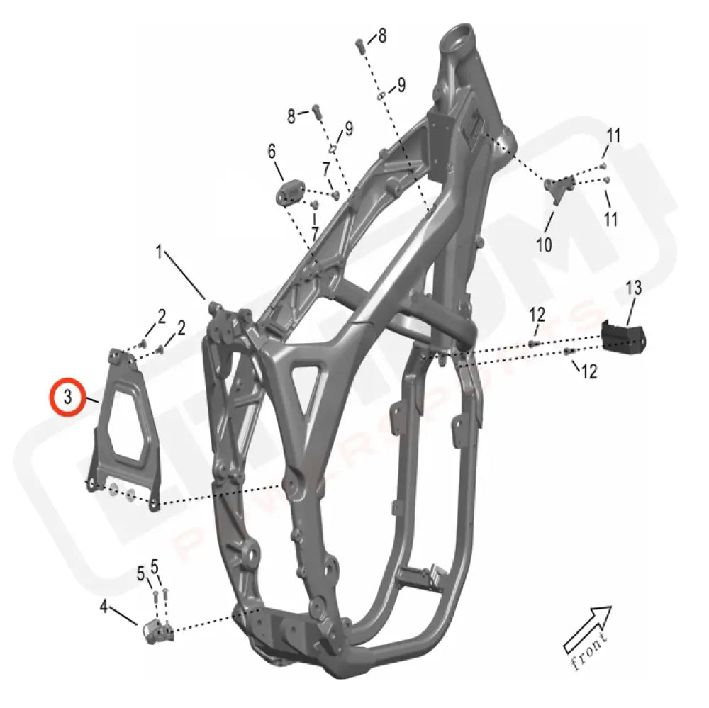 Surron Storm Bee OEM Battery REAR Support Plate