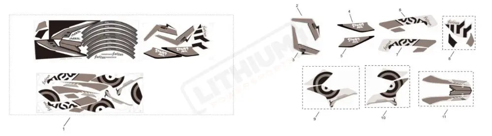 Surron Storm Bee OEM Decal Tail Fender