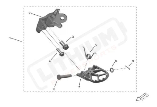 Surron Storm Bee OEM Footpeg Pin eParts