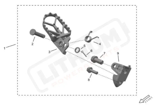 Surron Storm Bee OEM Footpeg RIGHT CPL. eParts