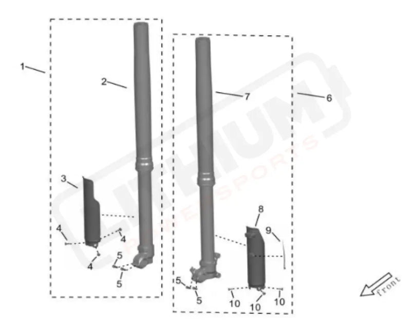 Surron Storm Bee OEM Fork LEFT KKE CPL. eParts