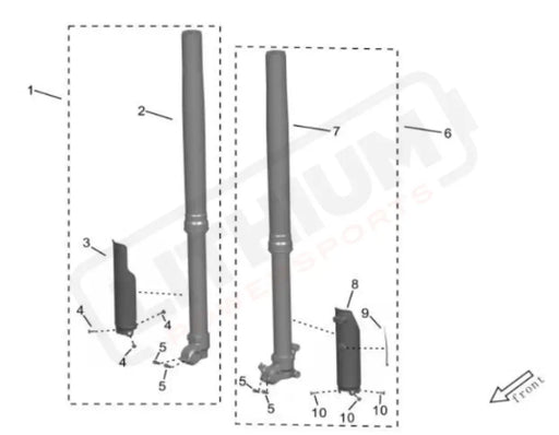 Surron Storm Bee OEM Fork RIGHT KKE CPL. eParts