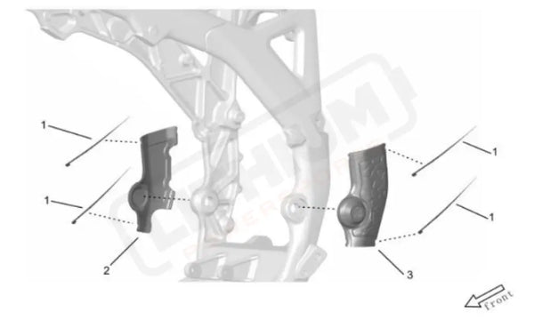 Surron Storm Bee OEM Frame Protector LEFT eParts