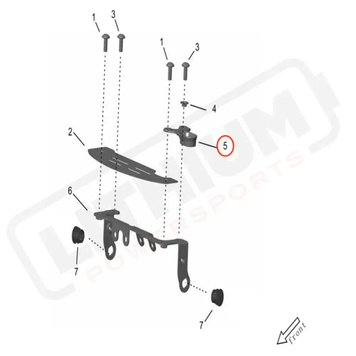 Storm Bee Front Brake Hose Holder