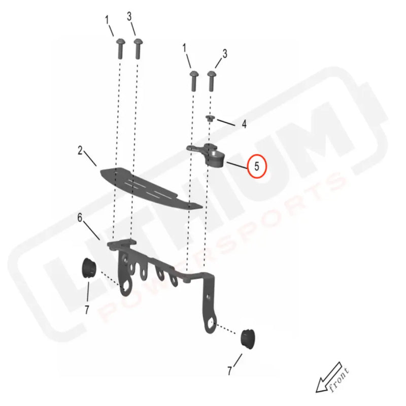 Storm Bee Front Brake Hose Holder