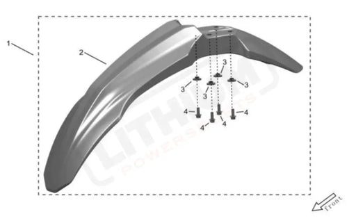 Surron Storm Bee OEM Front Fender CPL. eParts