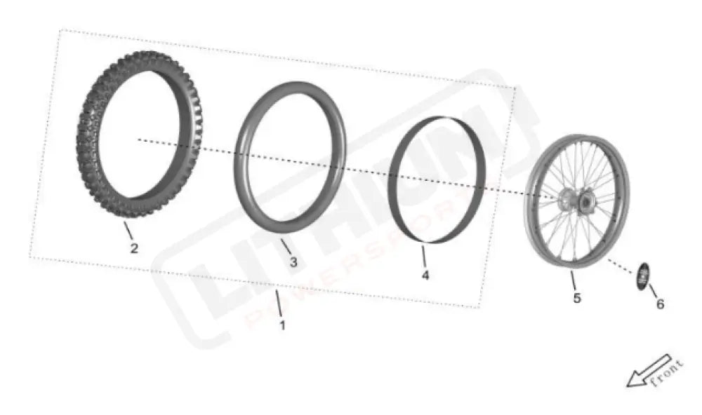 Surron Storm Bee OEM FRONT Wheel 21in Rim Band