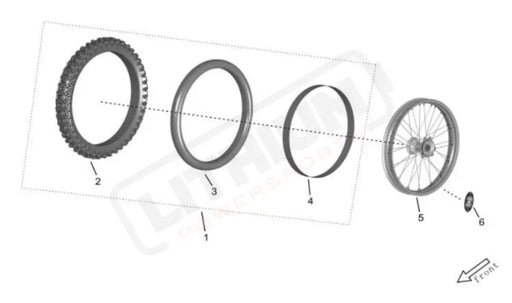 Surron Storm Bee OEM FRONT Wheel 21in Rim Band eParts