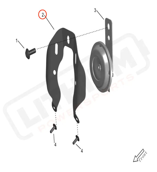 Storm Bee Horn Installation Plate