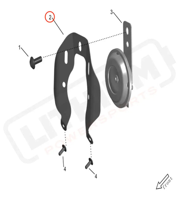 Storm Bee Horn Installation Plate