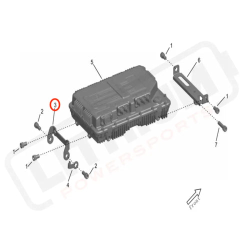 Storm Bee Controller Installation Bracket (REAR)