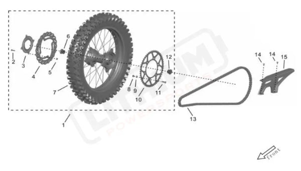 Surron Storm Bee OEM Nut B2015 M6 eParts