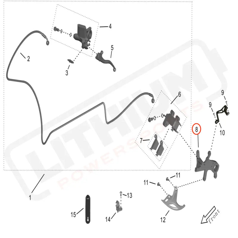 Storm Bee Rear Brake Caliper Bracket