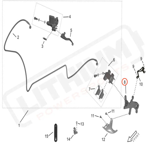 Storm Bee Rear Brake Caliper Bracket