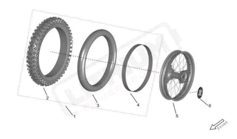 Surron Storm Bee OEM REAR Wheel 18 Rim Band eParts