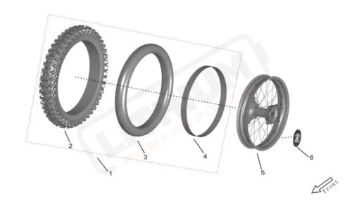 Surron Storm Bee OEM REAR Wheel 18 Rim Band eParts