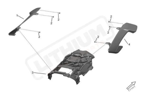 Surron Storm Bee OEM Seat Front Support Cover LEFT eParts
