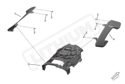 Surron Storm Bee OEM Seat Front Support Cover LEFT eParts