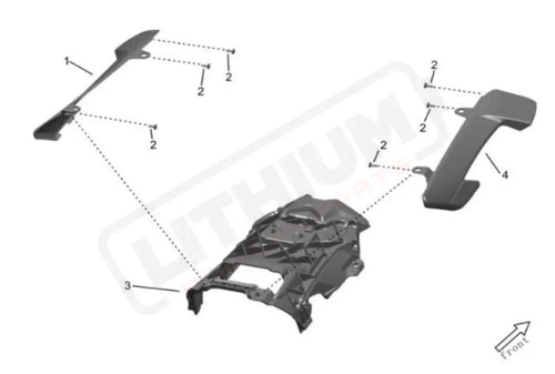 Surron Storm Bee OEM Seat Front Support Cover RIGHT eParts