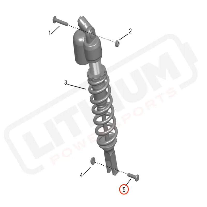 Storm Bee Rear KKE Shock Axle Bolt (BOTTOM)