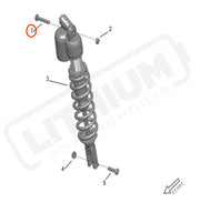 Storm Bee Rear KKE Shock Axle Bolt (TOP)
