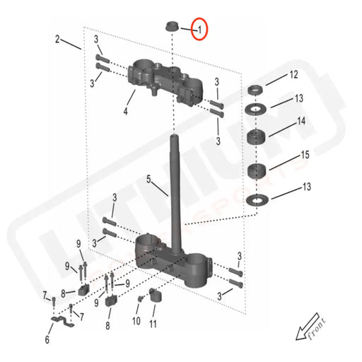 Storm Bee Steering Head Nut