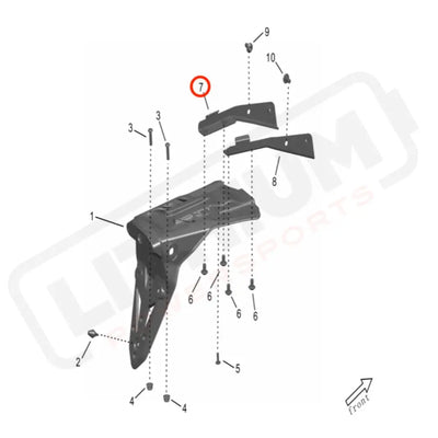 Surron Storm Bee OEM Subframe Cover Bracket Left