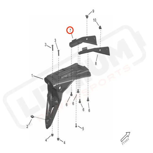 Storm Bee Rear Subframe Bracket (LEFT)