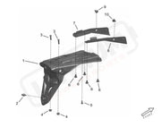 Surron Storm Bee OEM Subframe Cover Bracket Left eParts