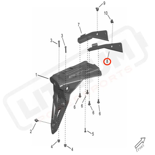 Storm Bee Rear Subframe Bracket (RIGHT)