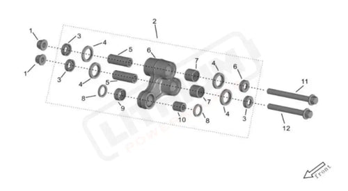 Surron Storm Bee OEM Triangular Centilever Axle BOTTOM eParts
