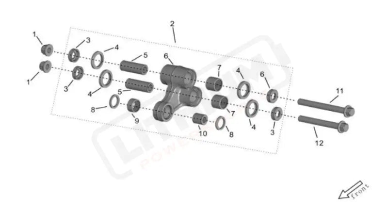 Surron Storm Bee OEM Triangular Centilever Axle BOTTOM eParts